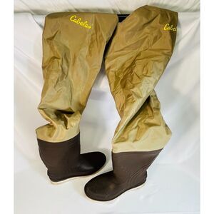 Cabelas Men Belt Waders Felt Sole Size 8 EUC Fishing Hunting Outdoor 82-0088